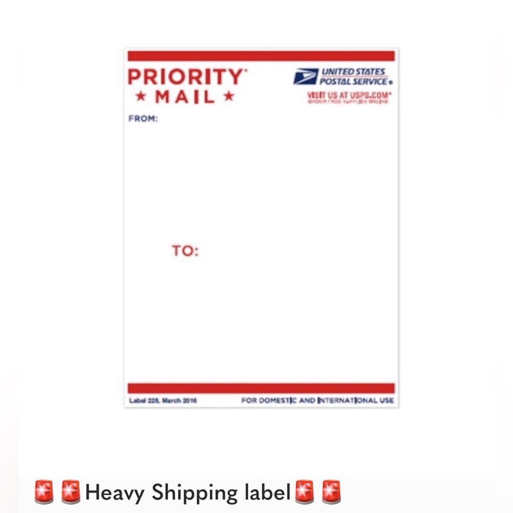 $3 Heavy Shipping Labels